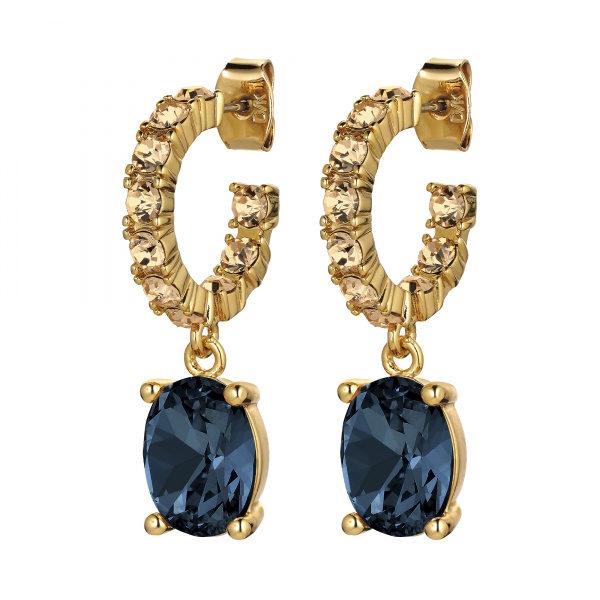 Dyrberg Kern Barbara Gold Earrings - Blue/Golden